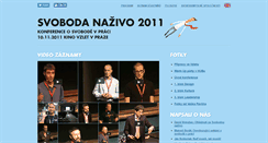 Desktop Screenshot of 2011.svobodanazivo.cz